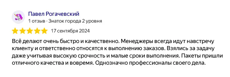 пакеты с логотипом аэрополиграфия отзыв 38
